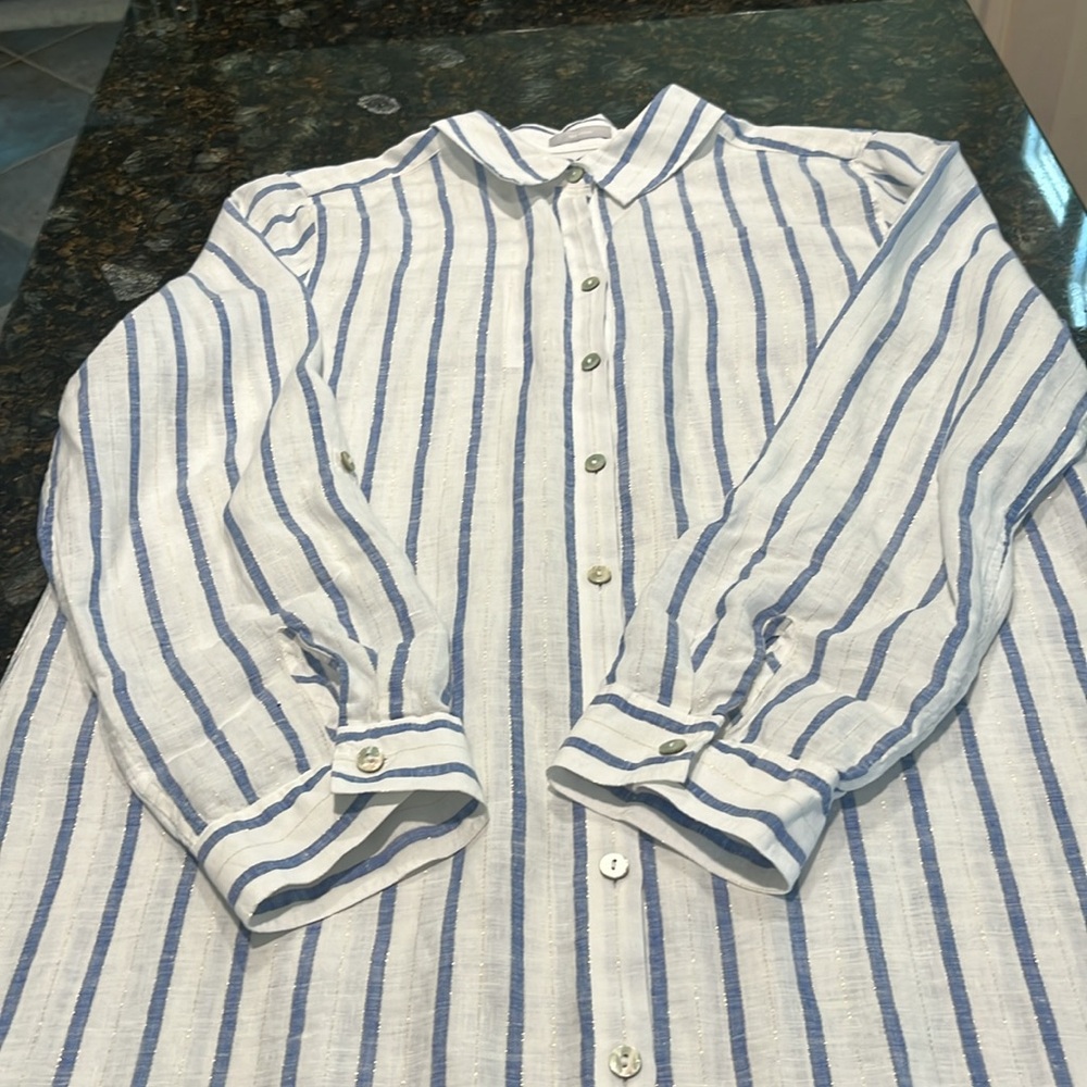Chico’s No Iron Linen long Shirt